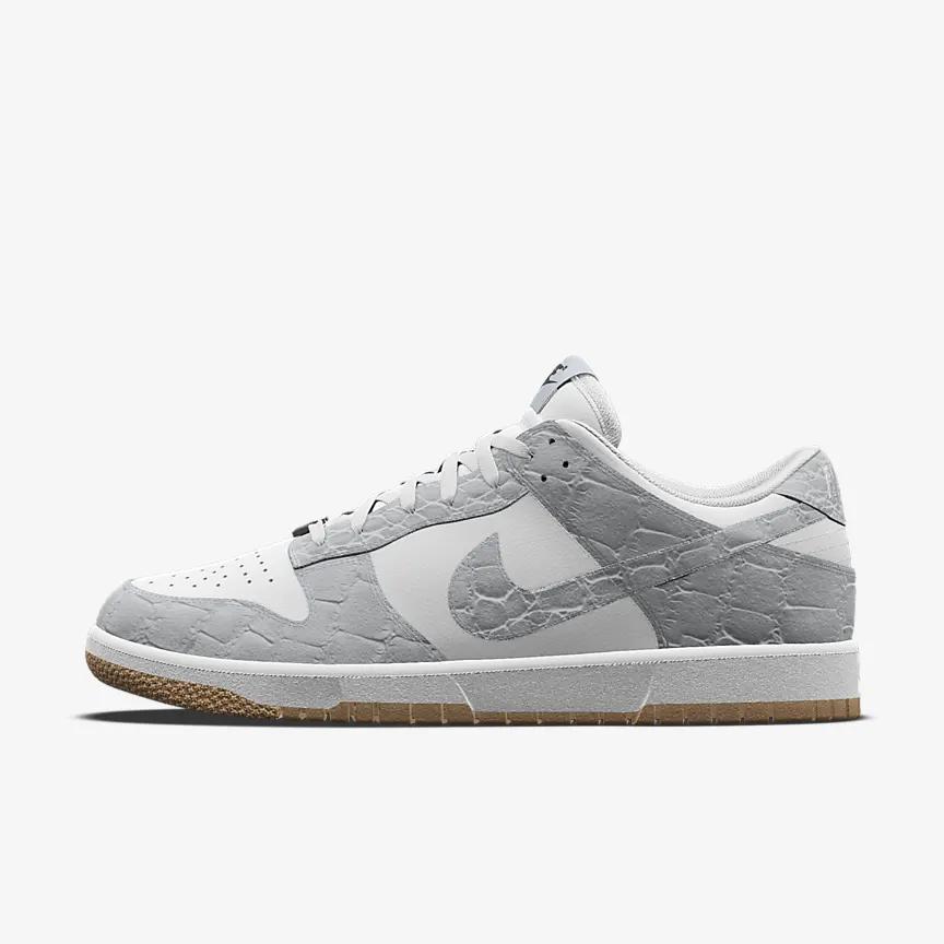 Giày Nike Dunk Low Unlocked By You Nữ Xám Trắng